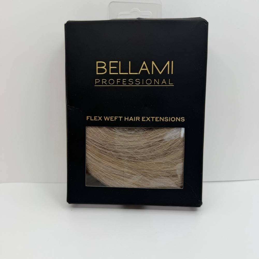 Bellami Flex Weft 16" PEARL BLONDE #8C/88 New Uncut 32" Spine 120g Remy Human